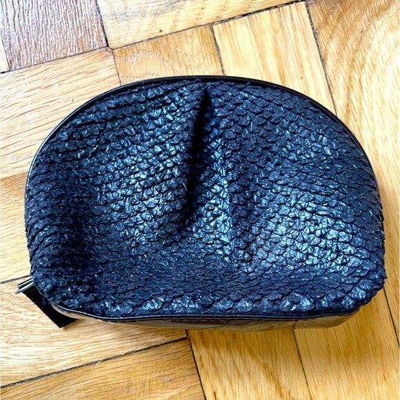 Laura Mercier Cosmetic Mini Bag Brown Small Travel Cute Luxury Glamour Makeup - Picture 1 of 4